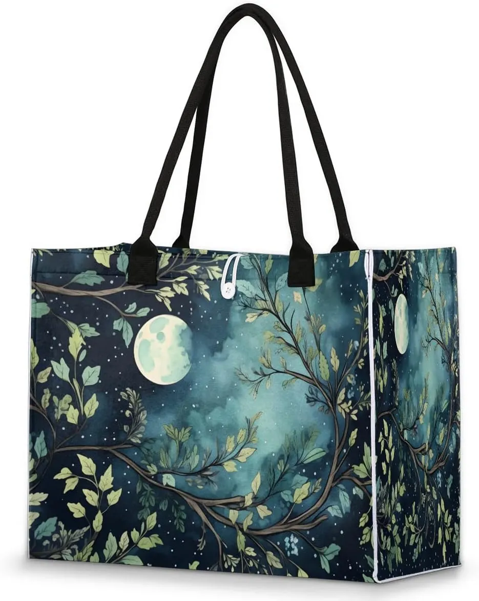 Womens Birthday Gifts Tote Bag Tropical Leaves Beach Bags for Women Handbags