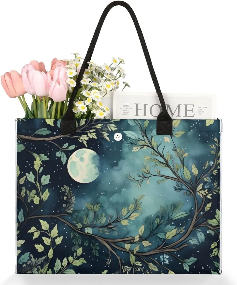 Womens Birthday Gifts Tote Bag Tropical Leaves Beach Bags for Women Handbags