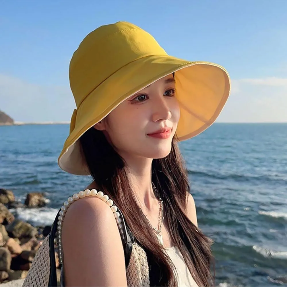 Womens Sun Hats Summer UPF 50  Large Brim Foldable Beach Sun Hat