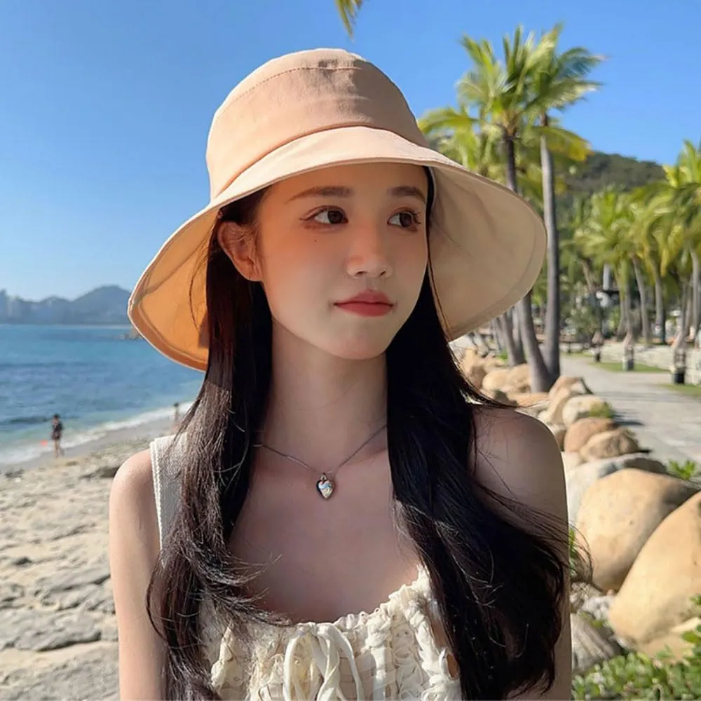 Womens Sun Hats Summer UPF 50  Large Brim Foldable Beach Sun Hat