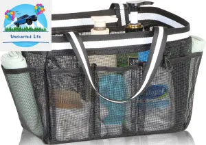 XL Mesh Shower Caddy – Quick-Dry Tote for Glamping & Travel