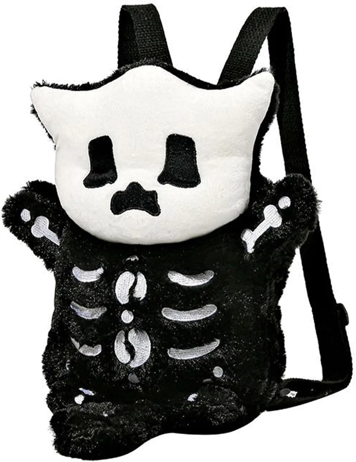 Y2k Backpack Halloween Cute Ghost Bag Purse Spooky Skull Skeleton Backpacks Ghost Shoulder Bag