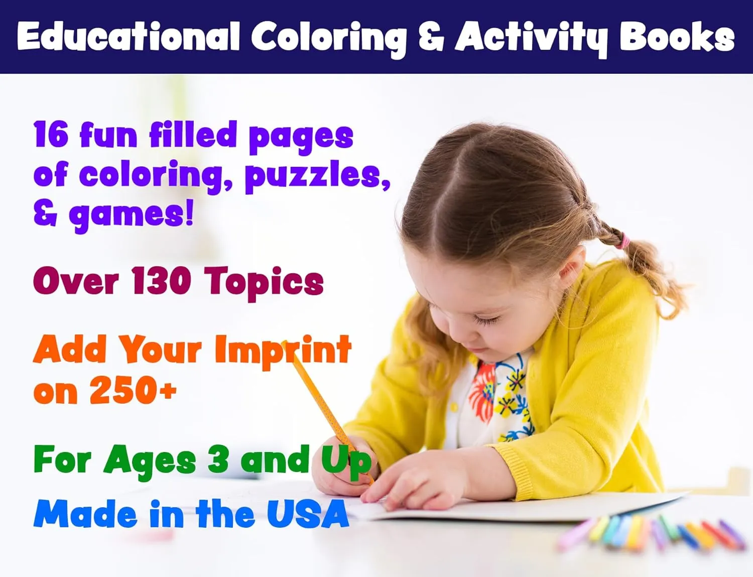 ZOCO – Holiday Fun – Custom Promotional Coloring Books (250 Bulk Pack, Without Crayons) – Christmas Stocking Stuffers, Xmas Party Favors, Puzzles, Mazes, Word Search, Activities for Kids