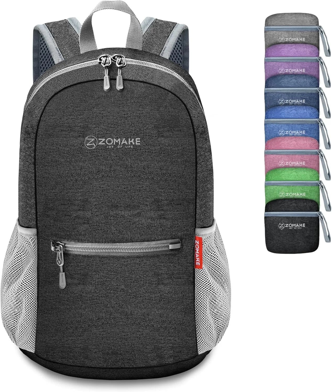ZOMAKE 10L Lightweight Packable Hiking Backpack - Small Travel Hiking Daypack for Women Men - Tear Resistant Foldable Day Pack for Camping Outdoor Sports(Black)